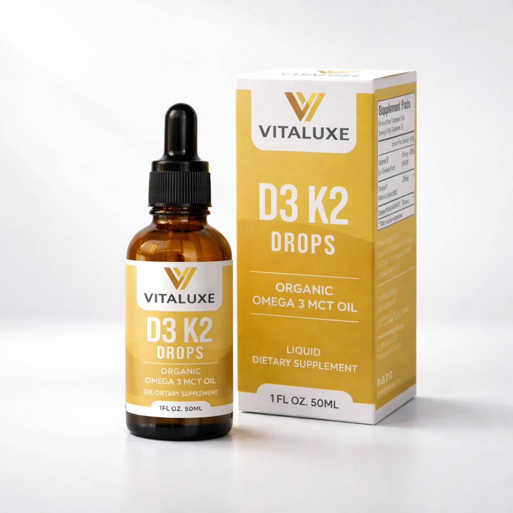 Vitaluxe D3 K2 Gold Drops