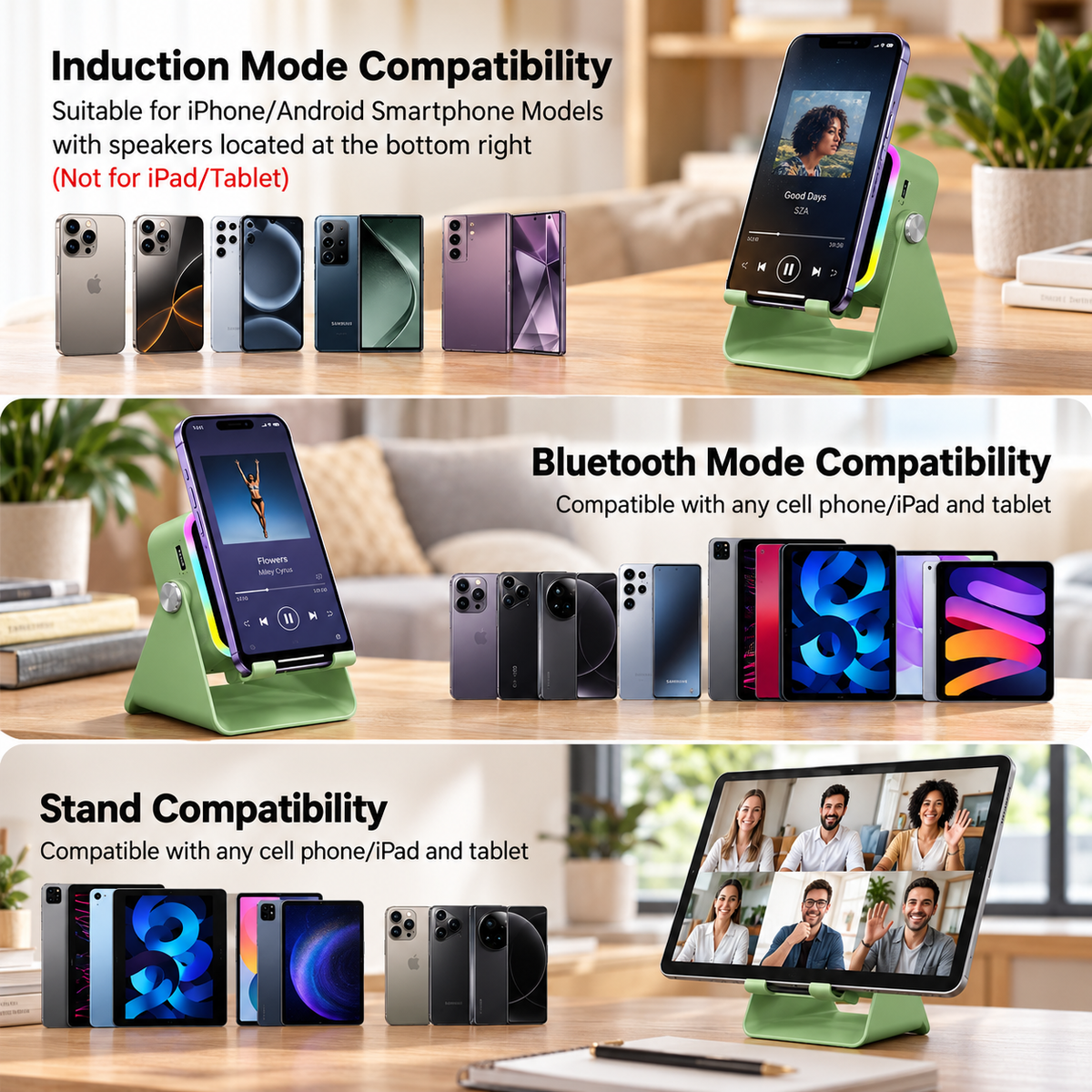 5-in-1 Wireless Speaker Stand
