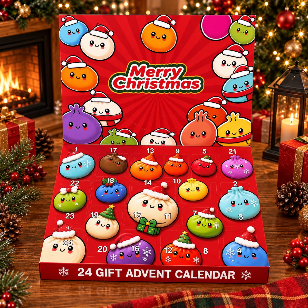 Christmas Advent Calendar 2026 – 24 Mini Dumpling Squishies