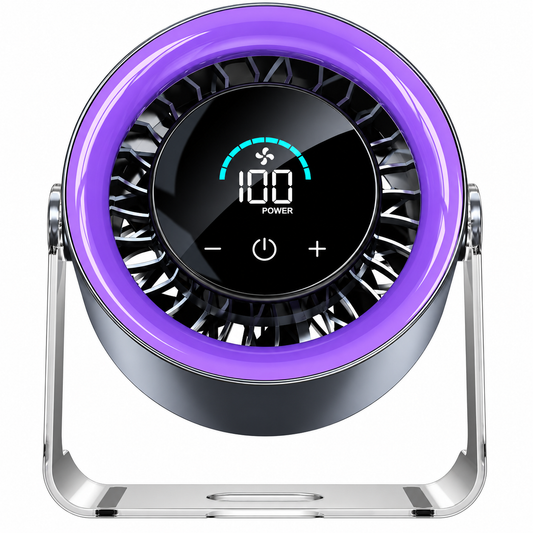 VLU ChillFlow™ 100-Speed Rechargeable Desk Fan
