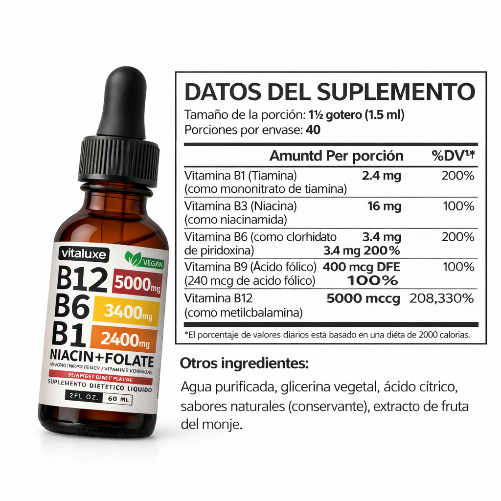 Vitaluxe Gotas de Complejo B