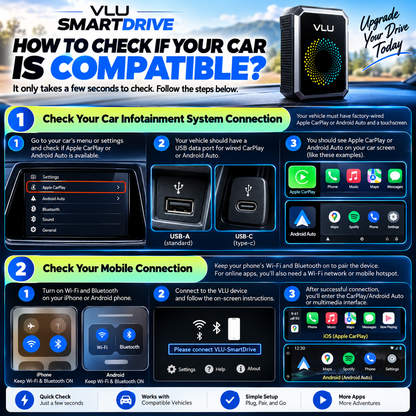 VLU SmartDrive™ Wireless CarPlay & Entertainment Adapter